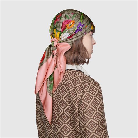 flora scarf gucci|gucci flora silk scarf.